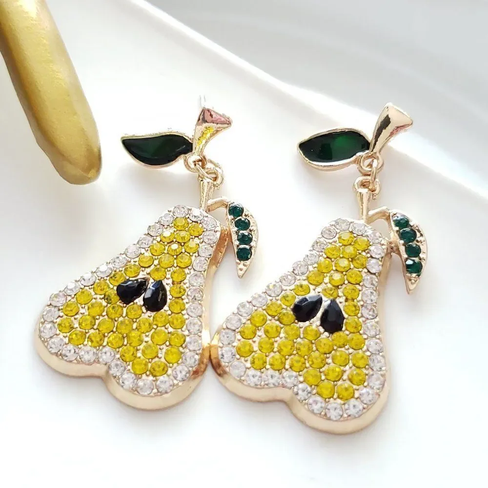 New! Zara Pear Post Earrings